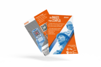 visuel recto-verso du flyer "des images pour l'emploi"