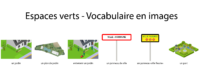 premiers mots en images pour l'entretien des espaces verts