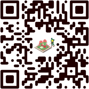 qr code avec au centre une personne entretenant un massif. le qr code permet de télécharger des mots en images à importer dans l'application Mobilex